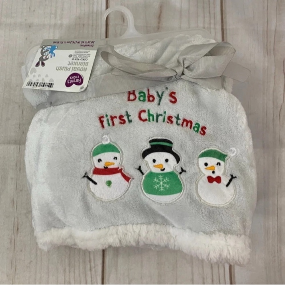 Parents Choice Baby’s First Christmas Blanket 30” by 40”
